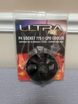 ULTRA ULT-31797 Copper Core Cooling Fan Socket 775 upto P4 3.8 GHz.  #87313# - Image 1 of 2
