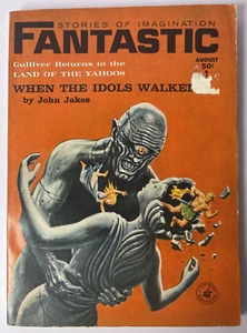 Fantastic Science Fiction Magazine (Aug 1964) John Jakes Brak EMSH Cover SciFi - Picture 1 of 7