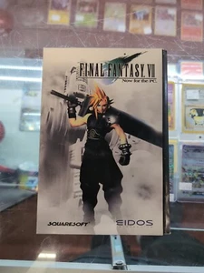 Final Fantasy VII ( PC, 1998 ) Players Manual & Keypad Template - 4 Discs Rough  - Picture 1 of 12