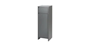 LIVARNO home Bad-Seitenschrank, »Oslo«, mit Wäschekorb, anthrazit B32xH99xT30 cm - Bild 1 von 2