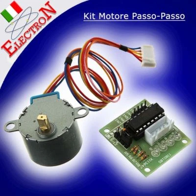 Kit Motore Passo-Passo Stepper 5V + riduttore +ULN2003 Driver Board xArduino Pic - Immagine 1 di 2