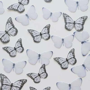 Edible Pre-Cut Wafer Butterfly - Pastel Purple - Picture 1 of 3