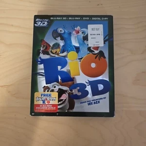 Rio 3D Bluray/Bluray/DVD w/ Slipcover - Picture 1 of 11