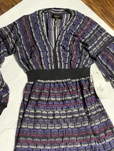 Damen Kleid Laundry by Shelli Segal Deep Grape Sparkle Neu mit Etikett mit Shell Größe S - Bild 1 von 7