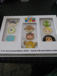 Disney Store DS Tsum Tsum 9 Pin Set LE 1000 Boo Pascal Simba Timon Pumbaa - Picture 1 of 3
