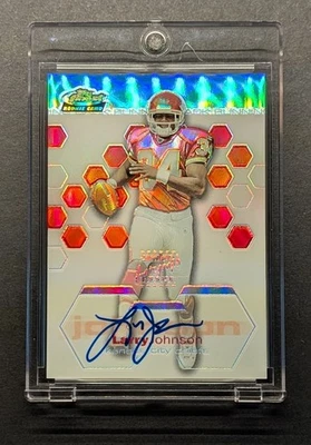 LARRY JOHNSON Rookie Auto 2003 Topps Finest Refractor SP /199 Bookend RC - Image 1 of 4