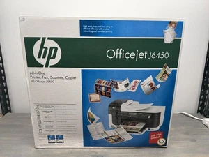 HP OfficeJet J6450 All-In-One Inkjet Printer Brand New Open Box Rare! Free Ship! - Picture 1 of 9