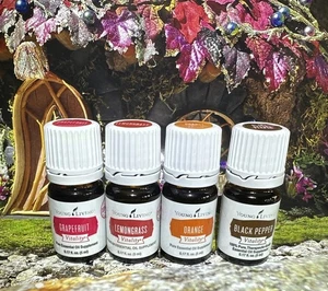 Young Living Grapefruit Lemongrass Orange Pepper Oil NEW 100% FULL Lot - Picture 1 of 6