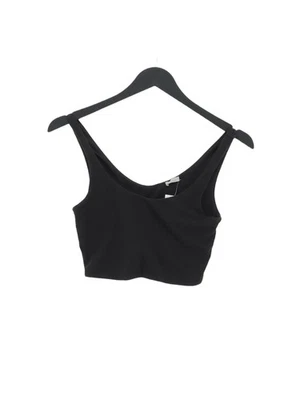 Top Skin Para Mujer S Algodón Negro con Spandex Sin Mangas Cuello Redondo Recortado Foto 1 de 4