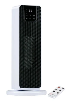 Elektro Turm Heizlüfter Heizgerät mit Fernbedienung PTC-Heizung 2 Heizstufen - Bild 1 von 4