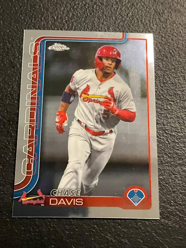 2025 Topps Pro Debut Baseball CHROME PDC-154 Chase Davis, Springfield Cardinals - Image 1 of 1