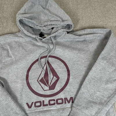 Volcom Stone Hoodie Gray Size Medium Hooded Sweatshirt Skateboard Y2K Streetwear - Image 1 of 4