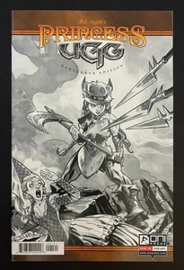 Princess Ugg #1 Berzerker B&W Sketch Variant By Ted Naifeh Oni Press 2014 - Picture 1 of 3