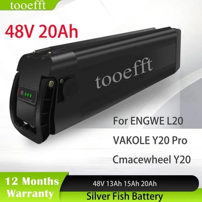 TOOEFFT 48V Batterie für ENGWE L20 Cmacewheel Y20 VAKOLE Y20 ES MASTER Hanevear HS6 Akku