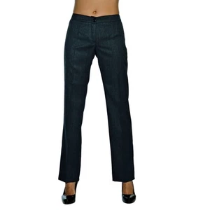 Pantalone Receptionist Trendy Stretch Antracite Misto Lana - Isacco - Cameriera - Foto 1 di 1