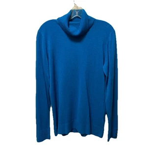 Suéter de cuello alto azul aguamarina grande de Chadwick’s of Boston  - Imagen 1 de 11