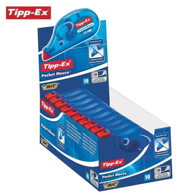 Tipp-Ex Pocket Mouse Correction Tape 10m Tear-Resistant Instant Dry - Image 1 of 4