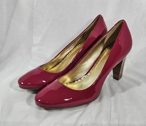 Coach Sheri Pumps Heels, Size 10B, Patent Leather, Magenta, Pink, Womens - Picture 1 of 7