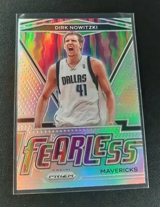 2020-21 Panini Prizm #17 Fearless Silver Prizm Dirk Nowitzki - Zdjęcie 1 z 2