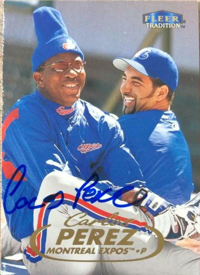 Carlos Perez Autographed 1998 Fleer Tradition #546 - Image 1 of 1
