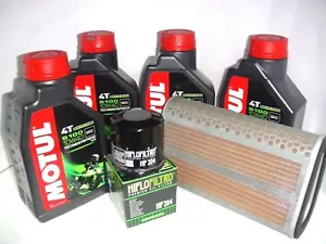 KIT TAGLIANDO 4 LT OLIO MOTUL 5100 + FILTRO ARIA/OLIO HONDA HORNET 600 2007-2013 - Imagen 1 de 1
