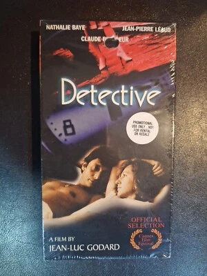 SEALED-PROMO-Detective 1985 VHS Tape- 1998 Release Jean-Luc Godard RARE - Image 1 of 4