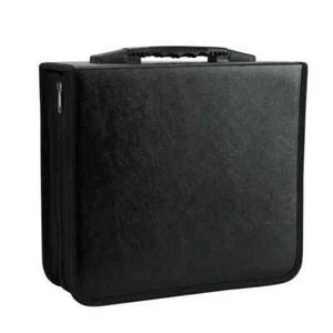 400 Disc Portable CD DVD Organizer Storage Wallet Holder Bag Case Album Black US - Picture 1 of 20