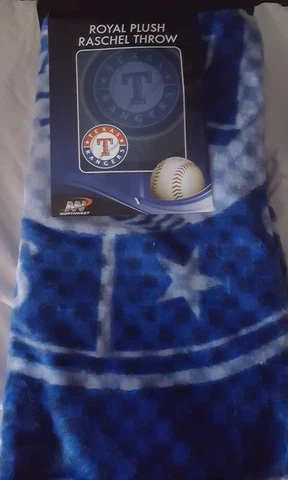 Texas Rangers 50" by 60" Raschel Throw Blanket - MLB Retro design Cover