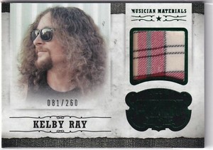 Kelby Ray 2014 Panini Country Musician Materials Emerald M-KR, 081/260