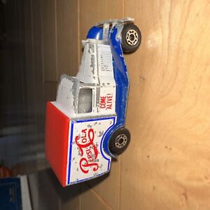 Vintage 1979 Matchbox Superfast Model A Ford Pepsi-Cola Truck White Played