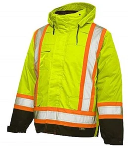 Work King Safety Men's Hi Vis 5-in01 Safety Jacket, FLGR, S - Picture 1 of 1