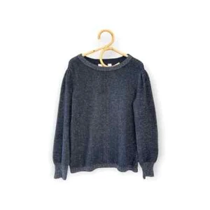 Gap Kids Girls Blue Gold Long Sleeves Round Neck Pullover Sweater Size Small - Picture 1 of 11
