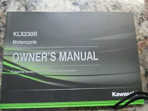 2020 KAWASAKI KLX230R OWNEERS MANUAL KLX230EL 99803-0001 - Picture 1 of 2
