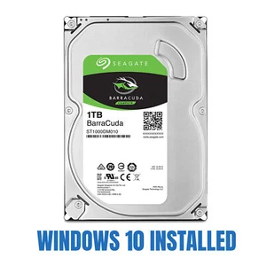 1TB HDD 3.5" SATA Hard Drive DeskTop with Windows 10 PRO Installed Legacy - Picture 1 of 18