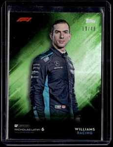2022 Topps Lights Out Formula 1 F1 Nicholas Latifi Foil /49 Portrait - Picture 1 of 2