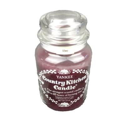 Tarro clásico Yankee Candle Country Kitchen lila retirado 22 oz de colección años 80 nuevo de colección Foto 1 de 4