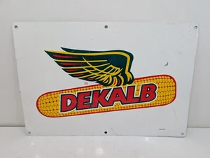 Vintage DEKALB Flying Corn Farm Seed Feed 1963 Advertising Double Sided Sign - Picture 1 of 21