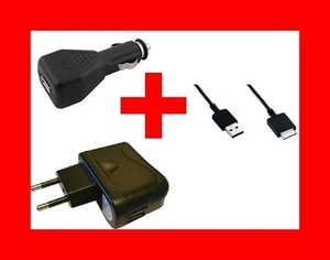 ★★★ CHARGEUR SECTEUR/VOITURE + CABLE USB 150Cm Pour SONY WALKMAN NWZ-610F - Imagen 1 de 1