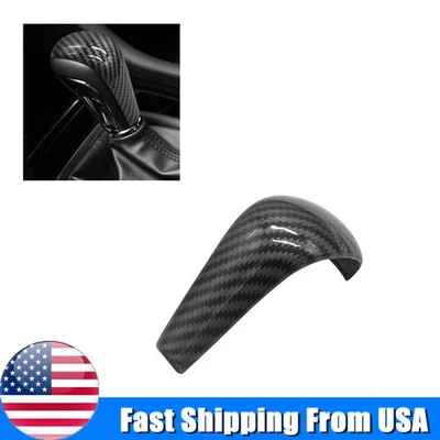 For 2019-2022 Mazda 3 CX-30 CX50 Gear Shift Knob Cover Trim Carbon Black - Image 1 of 4