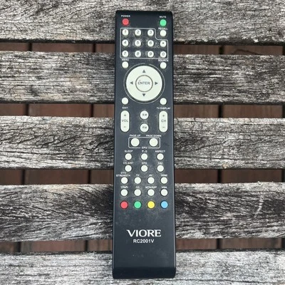 Control remoto de TV Viore RC2001V original de fábrica LC32VF56, LC16VH56, LC32VF56, LC32VH56 Foto 1 de 3