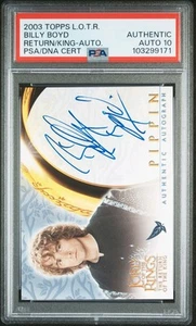 Topps Lord Of The Rings Return King Auto - Pippin - Billy Boyd Auto PSA 10 - Picture 1 of 2