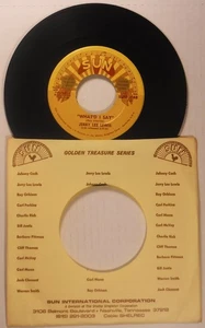 JERRY LEE LEWIS / LIVING LOVIN’ WRECK / WHAT’D I SAY / SUN INT’L. 48 / 7” 45 RPM - Picture 1 of 2