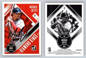 MOOKIE BETTS 2018 Panini Donruss with AUTOGRAPH Boston Red Sox - Picture 1 of 1