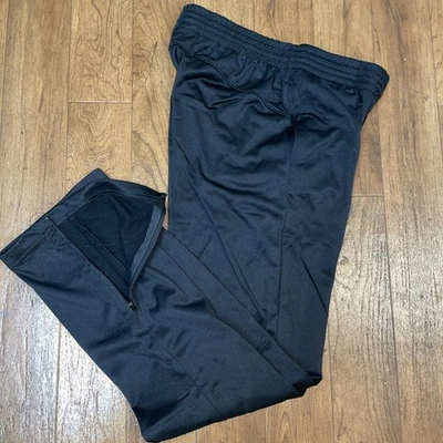 NEW Augusta Sportswear Ladies Solid Brushed Tricot Black Warm Up Pants 7728 SM - Image 1 of 4