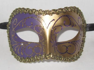 VENETIAN MASQUERADE CARNIVAL MASK MARDI BALL GRAS MASKS - Picture 1 of 3