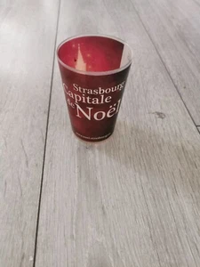 gobelet plastique STRASBOURG CAPITALE DE NOEL rouge RÉUTILISABLE 25cl  - Picture 1 of 3