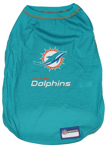 Zubaz X Pets First NFL Miami Dolphins Team Pet T-Shirt For Dogs Cover
