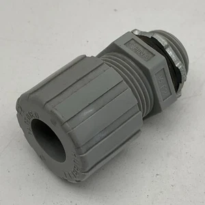 (2 Stück) Hubbell 1/2 F2 Nylon gerade nichtmetallisch Kabelgriff Verbinder 1/2 Zoll - Bild 1 von 13