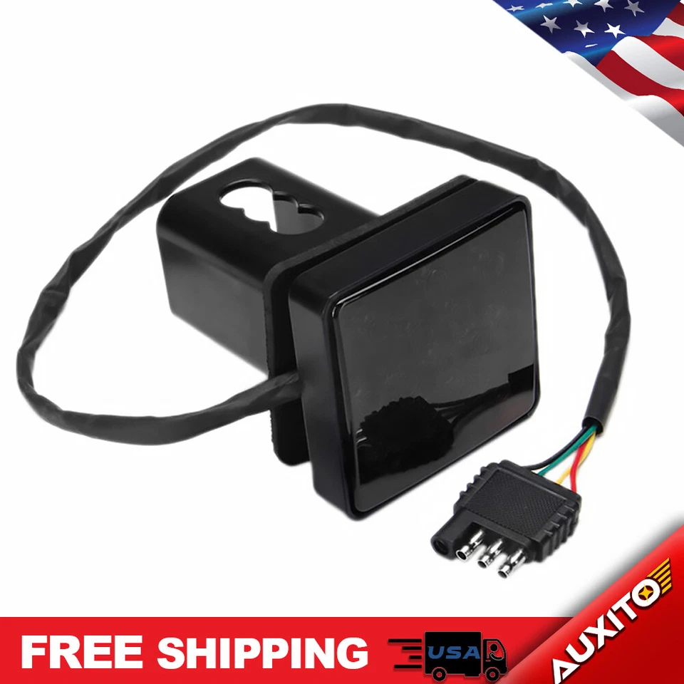 Luz trasera de parada de remolque de freno de enganche LED roja lámpara de circulación diurna lente humo Foto 1 de 4