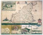 Stampa antica Sicilia Frederic De Wit italia Sicily mappa carta geografica 1680